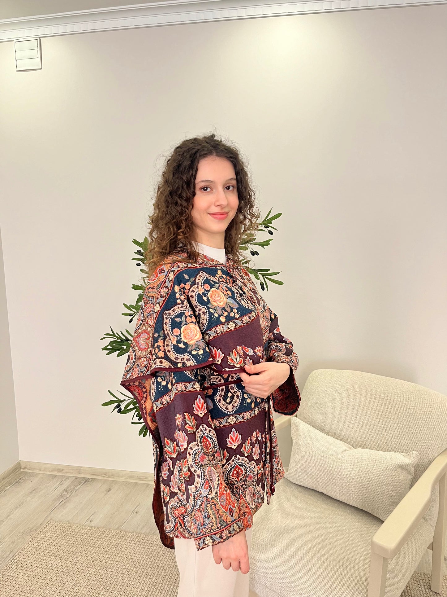 VAKAR ETNİK DESEN CEKET
